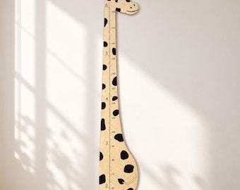 Plywood Giraffe Height Chart for Kids, Wooden Growth Chart, Nursery Wall Decor, Giraffe Wall Decor, Kids Room Decor, Baby Shower Gift