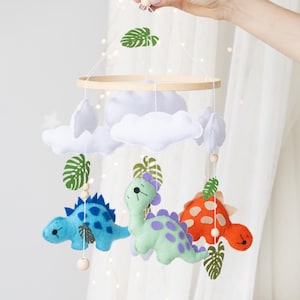 Dinosaur baby mobile for boys, Dino baby mobile, Nursery hanging decor,Nursery crib mobile for girl,Dinosaur nursery mobile,Baby shower gift