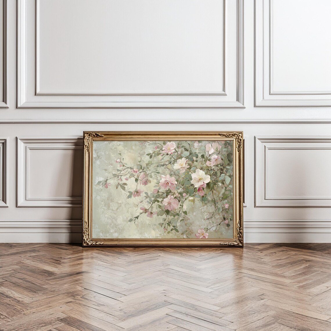 Vintage Pink Roses Print, Cottagecore Floral Wall Art (digital Download ...