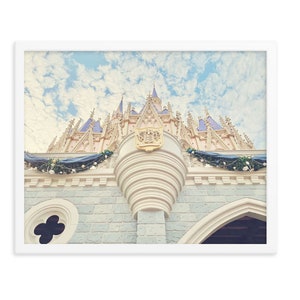 Disney Castle Print, Disney World Castle Photography, Disney Princess Castle Art, Walt Disney Castle Wall Art, Pastel Disneyworld Print