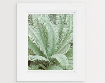 Green Palm Photography, Palm Print, Giant Palm Art, Jungle Print, Green Palm Leaf Prints, Large Palm Wall Art, Jungle Art, Green Bedroom Art