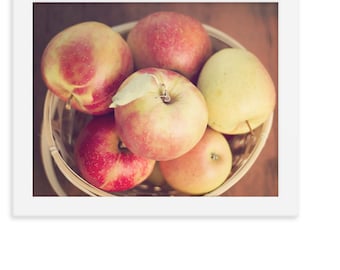 Impression de photographie pomme : art de cuisine de ferme rustique