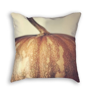 Pumpkin Pillow Cover, Halloween Pillow, Fall Pillow Cover, Copper Pumpkin Pillow, Gold Pumpkin, Gold Pumpkin Pillow, Square Pumpkin Pillow