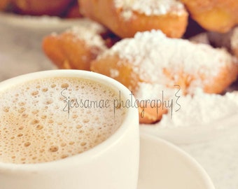 New Orleans Beignets and Coffee Art Print