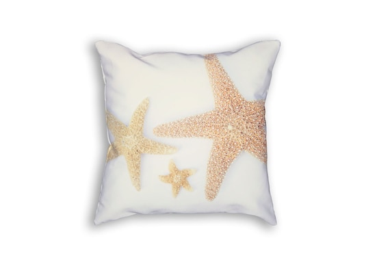 Starfish Pillow Cover: Nautical Beach House Decor