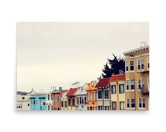 San Francisco Photography, Colorful House Print, San Francisco Print, California Art Print, San Francisco House, San Francisco Poster, Cali