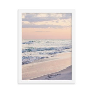 Pink Sunset Beach Art Print: Coastal Photography image 3