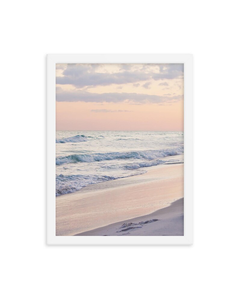 Pink Sunset Beach Art Print: Coastal Photography image 3