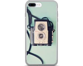 Funda para iPhone con cámara vintage: regalo para fotógrafos