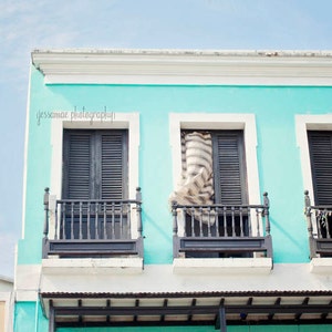 San Juan Photography, San Juan Puerto Rico Art, Colorful Architecture, Turquoise Art, Window Art, San Juan Print, Puerto Rico Print