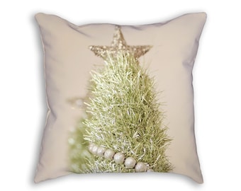 Christmas Tree Pillow Cover, Pastel Christmas Pillow, Pretty Christmas Tree Pillow, Holiday Pillow, Mint Christmas, Christmas Tree Decor