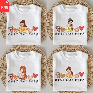 Best Day Ever Princess Snack Png, Pretzel Mickey Ear Clipart, Cute Fairytale Food Design for Shirts, Tumbler & Party Sublimation Download