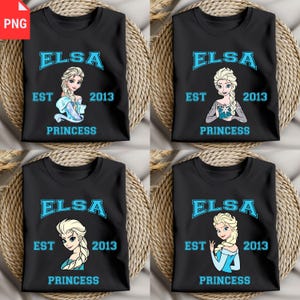 Elsa Princess Est 2013 Png Bundle, Frozen Queen Clipart for Sublimation, Frozen Princess Digital Art, Instant Download PNG Files