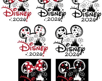 2026 Family Vacation Castle Mouse Ears Png Bundle, Matching Trip Shirt Design