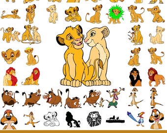 Lion King Svg Bundle, Simba Png Clipart, Hakuna Matata Svg for Cricut Projects, Layered Jungle Files, Instant Digital Download