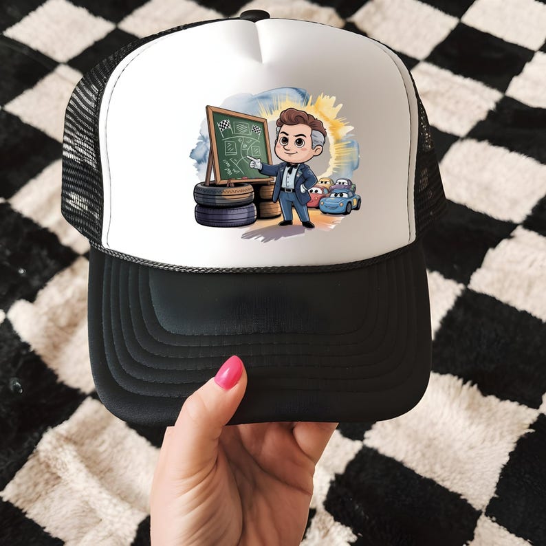Doc Hudson, Giving a Lesson, Chibi Racing Coach Png, Race Strategy ...