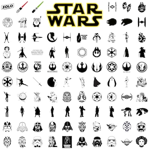 Star Wars Svg Bundle, Jedi and Sith Png Set, Galactic Symbols Clipart, Printable Star Battles Design for Cricut, Instant Download