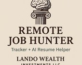 Remote Job Hunter Tracker for Career Changers | Job Search Spreadsheet & AI Resume Helper