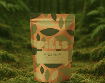 Cápsulas vegetales tamaño 000 • Cápsulas vacías HPMC, no rellenas • DIY, formulación casera • 50 100 150 200 unidades