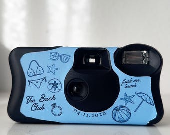Envoltorio para cámara de despedida de soltera en la playa: pegatina impresa