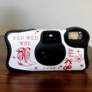 Wild Wife Kodak Camera Wrap | Bachelorette Party Favor Sticker