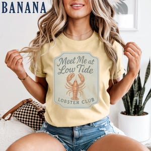 East Coast Beach Shirt, Lobster Graphic T Shirt, Distressed Graphic Tee Coastal Aesthetic, New England Lobster Shirt, Preppy Coastal Merch