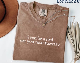 Comfort Colors® See You Next Tuesday Shirt, Funny Humor Shirt, Sarcastic Shirt, Funny Quote Shirt, Sarcasm Shirt, Trendy Shirt for Women