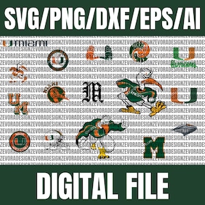 High-Resolution SVG, Sports, Hurricanes SVG, Cricut, University, Football, Basketball, Digital Download