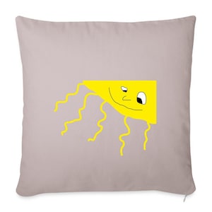 enki - Cojín de sofá con relleno 44 x 44 cm – Cojín con motivo de sol – Cojín decorativo sostenible