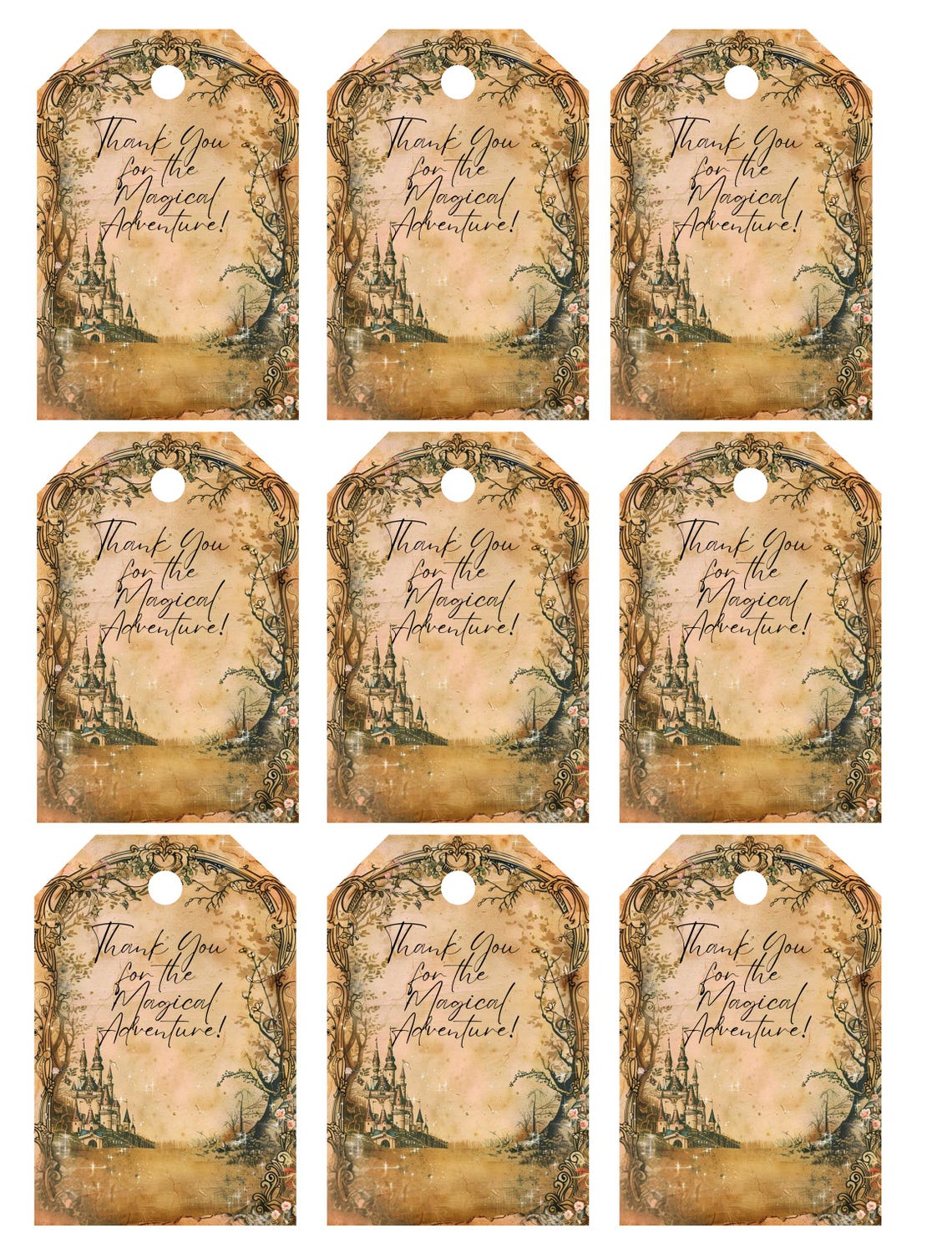 Enchanted Fairytale Birthday Storybook Invitation With Gift Tags ...