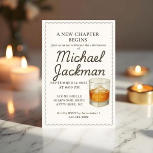 Editable Retirement Party Invitation | Digital Canva Template | Printable Invite | Retirement Celebration Instant Download