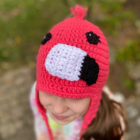 Crochet Flamingo Hat | Etsy