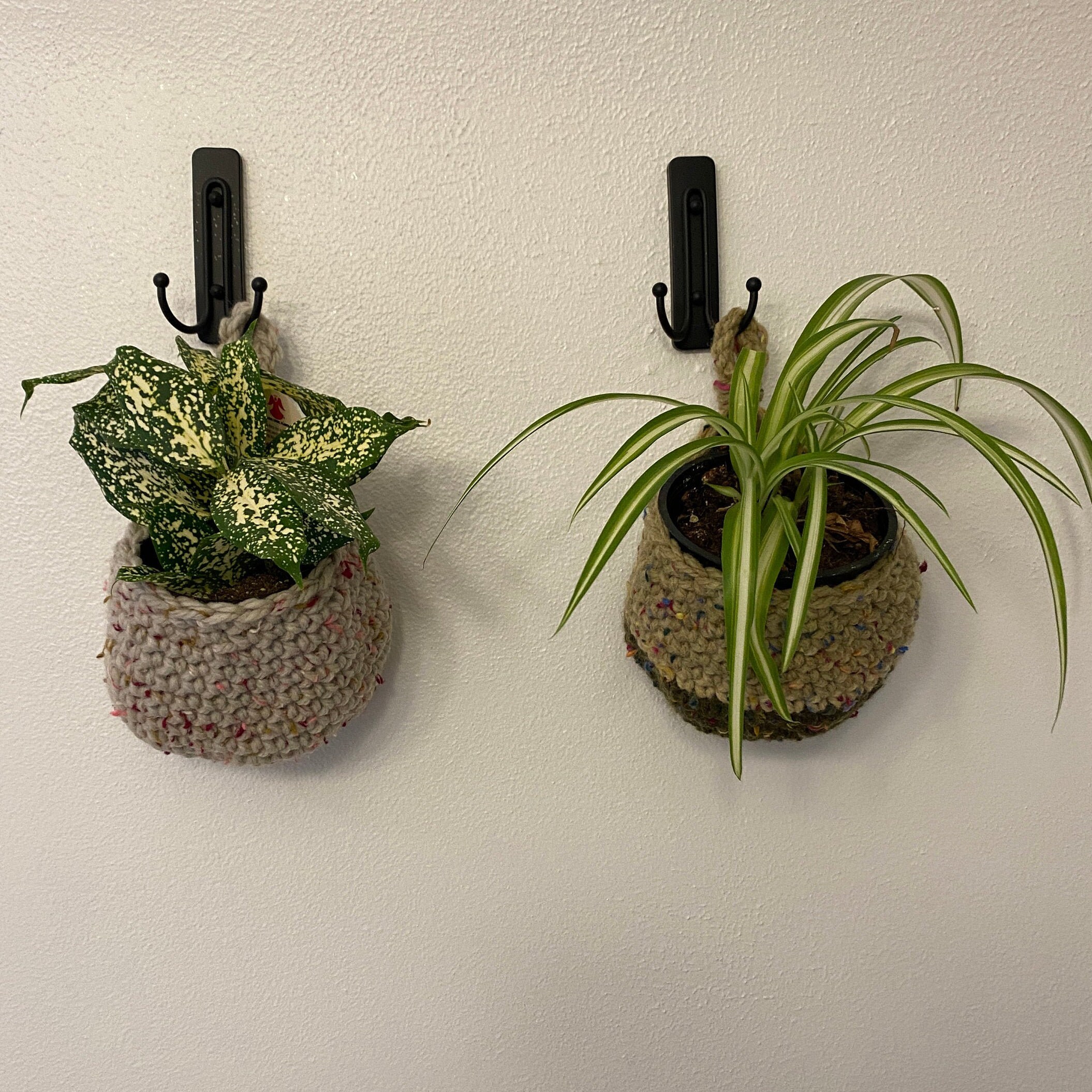 Cesta colgante de ganchillo | Etsy