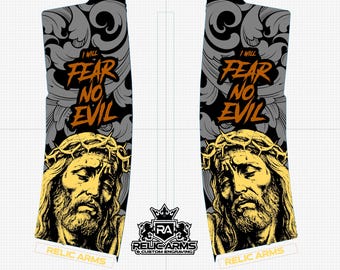 Jesus 'Fear No Evil' Magazine Laser Engraving (LightBurn Digital Download)
