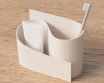 Minimalist Desk Organizer - 3D Printed Organizer - Desktop Accessory - Bathroom Organizer - Pen and Pencil Holder - Stationery Holder