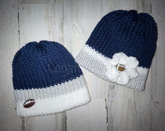 Dallas Cowboys inspired baby hat - sports props - team sports - made to order