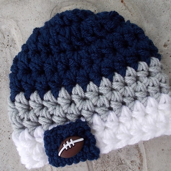 Dallas Cowboys inspired baby hat - sports props - team sports - made to order