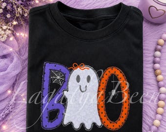 Camiseta infantil "Boo" - Camiseta de Halloween para niño o niña - Hecha a pedido