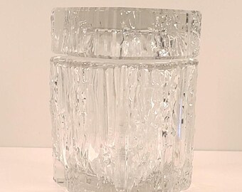 Vintage Houbigant Essence Rare Perfume Bottle – Large Textured French Glass, 1950s–1960s, 6.25"