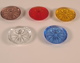 Vintage Jewel Tone Glass Candle Holder Set - Mid Century Modern Taper Display