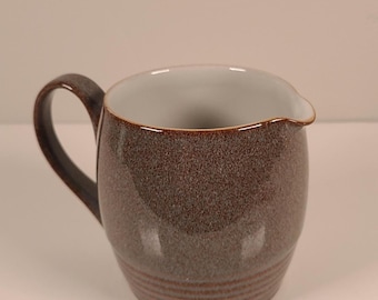 Vintage Denby Greystone Creamer – Mid Century Modern Stoneware Pitcher, 5”