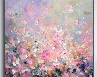 夜の海を描いた明るい厚塗りの絵画「漁港。ジダーノフ」、ソビエト