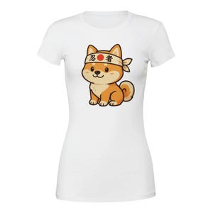 Uroczy T-shirt z Shiba Inu - Uroczy T-shirt z psem - Idealny prezent dla miłośników zwierząt