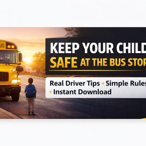 Säkerhetsguide för skolbussar, tips för riktiga förare, enkla regler (nedladdning direkt)
