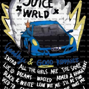 Juice Wrld Goodbye & Good Riddance SVG And PNG |Sublimation Design | Instant Download | Digital File | PNG Sublimation | Digital Download