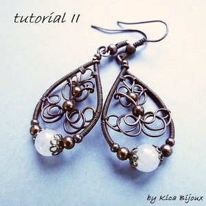 tutorial  II - jewelry tutorials - wire wrapped earrings