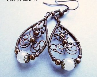 tutorial  II - jewelry tutorials - wire wrapped earrings