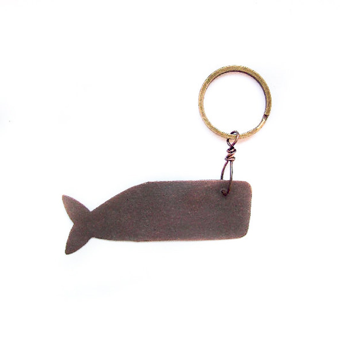 metal whale keychain rustic raw vintage metal whale Etsy