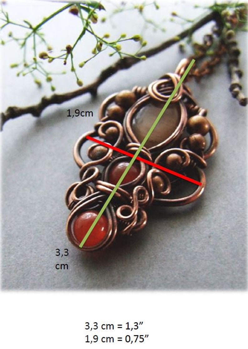 Necklace Tutorial, Wire Wrapping Pendant Tutorial, DIY, Bohemian Necklace, Jewelry Tutorial image 5