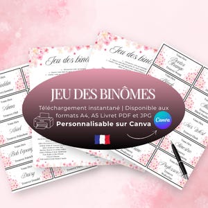 Wedding Pairs Game for Bachelorette Parties - PDF Card Fun Game for Adults - Famous Pairs Game to Download and Print